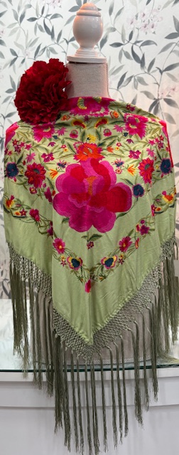 MANTÓN SEDA MODELO CAYETANA Jabonoso