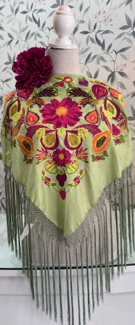 MANTÓN SEDA MODELO MACEDONIA Jabonoso