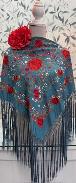 MANTÓN SEDA MODELO BEGOÑA Ducado