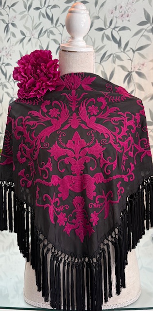 MANTÓN SEDA MODELO GENOVEVA Buganvilla